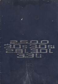 2500/3.0S/3.0Si/2.8L/3.0L/3.3Li brochure, 40 pages, A4-size, 2/1975, Dutch language