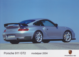 Porsche 911 GT2 Press sheet 2004, comes with color photo, importer-issued,  Dutch text