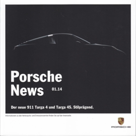 News 01/2014 with 911 Targa 4/4S, 62 pages, 04/2014, German language