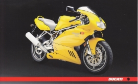 Ducati 1000s, continental size postcard, English language