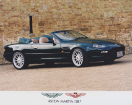Aston Martin DB7 Convertible, large color press photo, UK, c2010