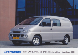 Hyundai  H 200 LWB 2.5 TCi Double cab Van, press photo, Dutch, 2001