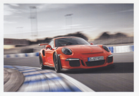 911 GT3 RS,  A6-size set with 6 postcards in white cover, 2015, WSRH 1401 12S1 10, German language