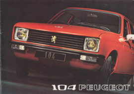 104 Hatchback brochure, 12 pages, 7/1972, 4 languages