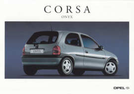 Corsa Onyx leaflet, 2 pages, 01/2000, Dutch language