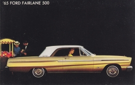 Fairlane 500, US postcard, standard size, 1965