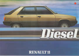 11 Hatchback Diesel leaflet, 2 pages, 1984, Dutch language