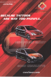 Civic Si customised versions, US rack card, GoCard, 2003