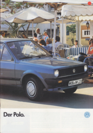 Polo model range brochure, A4-size, 32 pages, 08/1985, German language