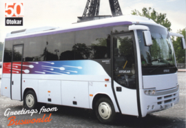 Otokar Navigo mid-size coach postcard, A6-size, English language