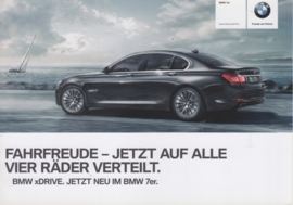BMW 750i/Li xDrive, fact card, 21x15 cm, Germany, c2010
