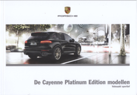 Cayenne Platinum Edition brochure, 32 pages, 02/2017, Dutch (in cover)