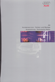A4 Limousine & Avant brochure, 56 + 32 + 16 pages + cover, 11/1995, German language