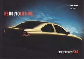 S60 Sedan, A6-size postcard, about 2000, German language