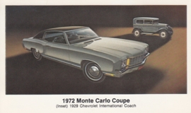 Monte Carlo Coupe,  US postcard, standard size, 1972