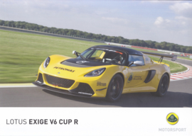 Exige V6 Cup R, 2 page leaflet, DIN A4-size, factory-issued, English language