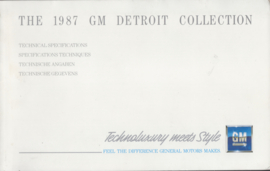 GM Detroit collection 5 brands brochure, 88 pages, 1987, 4 languages, export