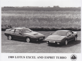 Lotus Excel & Esprit Turbo - factory photo - 1989 - UK market