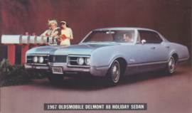 Delmont 88 Holiday Sedan, US postcard, standard size, 1967,  # 25-A-109