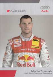 DTM racing driver Martin Tomczyk, unsigned postcard 2006 season, German language