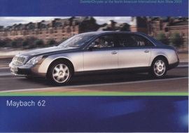 Maybach 62, A6-size postcard, NAIAS 2005