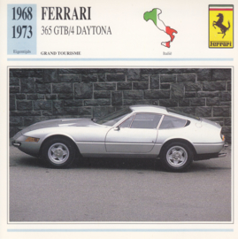 Ferrari 365 GTB/4 Daytona card, Dutch language, D5 019 03-19
