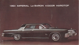 Le Baron 4-door Hardtop,  US postcard, standard size, 1964