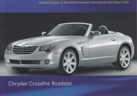 Chrysler Crossfire Roadster, A6-size postcard, NAIAS 2004