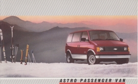 Astro Passenger Van,  US postcard, large size, 19 x 11,75 cm, 1988