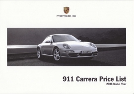 911 Carrera pricelist, 6 pages, 08/2005, LGB.200.103.28, UK, English