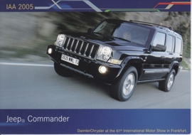 Jeep Commander, A6-size postcard, IAA 2005