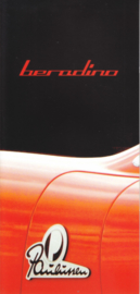 Beradino sportscar brochure, 8 pages, English language, about 2010, German design