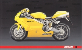 Ducati 749, continental size postcard, English language