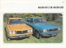 RX-3 Coupe & 818 Sedan brochure, 6 pages, about 1973, Dutch/French language