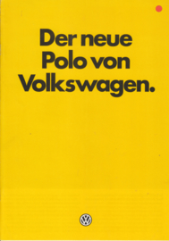 Polo 3-door brochure, 8 pages,  A4-size, German language, 9/1981