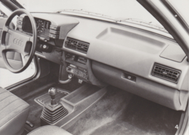 Audi 80 dashboard, press photo, Germany, 1984, # 4