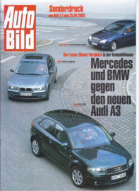 A3 vs. Mercedes & BMW roadtest reprint, 8 pages, 04/2003, German language