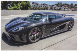 Agera R, A6-size postcard, factory-issued, English text, 2015
