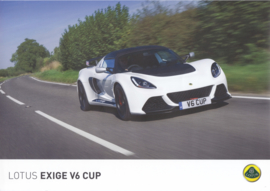 Exige V6 Cup, 2 page leaflet, DIN A4-size, factory-issued, English language