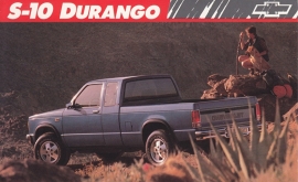 S-10 Durango Pickup,  US postcard, large size, 19 x 11,75 cm, 1989