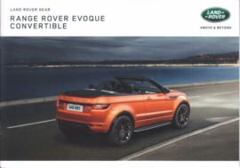 Evoque Convertible Gear brochure, 16 pages, A5-size, 2018, Dutch language