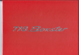 718 Boxster intro brochure, 40 large pages, 12/2015, hard covers, Dutch (in red sleeve)