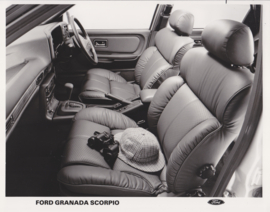 Ford Granada Scorpio interior, large press photo, UK, 10/1985