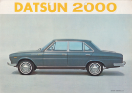 2000 Sedan 4-Door sales folder, 4 pages, Dutch language, about 1971