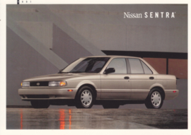 Sentra, A6-size postcard, USA, 1991