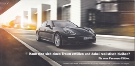 Panamera Edition small size brochure, 8 pages, 2015, German