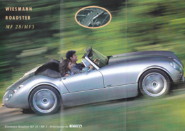 Wiesmann Project Roadster MF 28/MF3 brochure, 14 small pages, G/E/F language