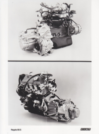 Fiat Regata 85 S engine, press photo, Italy, 1984