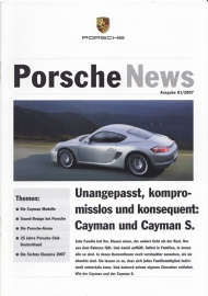 News 1/2007 with Cayman & Cayman S, 16 pages, 02/07, German language