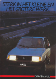 Axel brochure, 8 pages, 09/1985, Dutch language